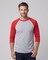 Gildan Unisex Heavy Cotton Raglan Crewneck 3/4 Sleeve T-Shirt for Everyday Comfort & Custom Printing Tee